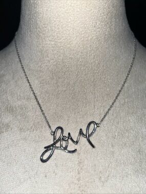 "Love" Necklace-Sterling Silver
